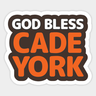 God Bless Cade York Sticker